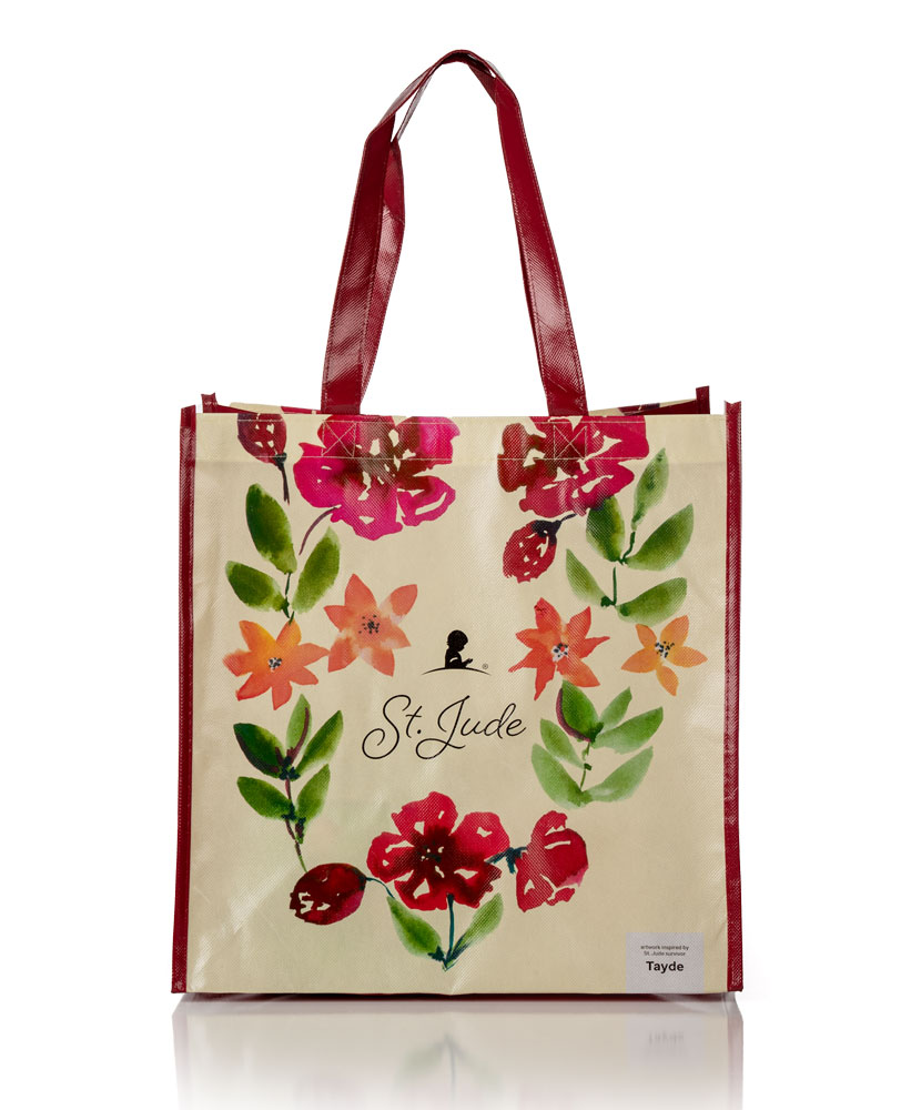 Floral Heart Reusable Bag - Patient Art Inspired